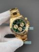 VS Factory Swiss Replica Gain Weight Rolex 4131 Daytona Green Dial Yellow Gold Watch (2)_th.jpg
